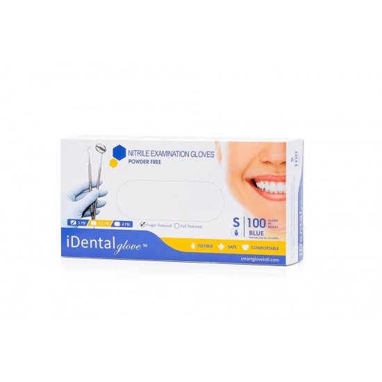 ΓΑΝΤΙΑ ΝΙΤΡΙΛΙΟΥ ΜΠΛΕ ΧΩΡΙΣ ΠΟΥΔΡΑ IDENTAL