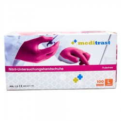 ΓΑΝΤΙΑ ΝΙΤΡΙΛΙΟΥ ΡΟΖ ΧΩΡΙΣ ΠΟΥΔΡΑ MEDITRAST