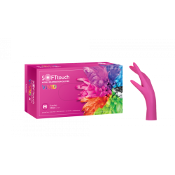 ΓΑΝΤΙΑ ΝΙΤΡΙΛΙΟΥ ΦΟΥΞΙΑ ΧΩΡΙΣ ΠΟΥΔΡΑ SOFT TOUCH VIVID