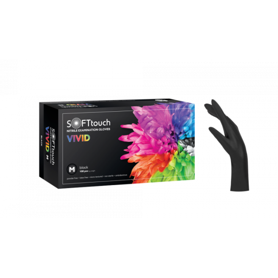 ΓΑΝΤΙΑ ΝΙΤΡΙΛΙΟΥ ΜΑΥΡΑ ΧΩΡΙΣ ΠΟΥΔΡΑ SOFT TOUCH VIVID