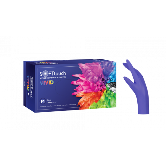 ΓΑΝΤΙΑ ΝΙΤΡΙΛΙΟΥ ΜΠΛΕ ΧΩΡΙΣ ΠΟΥΔΡΑ SOFT TOUCH VIVID