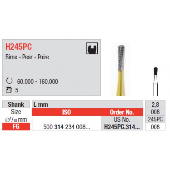 ΦΡΕΖΑ ΚΟΠΗΣ ΜΕΤΑΛΛΟΥ ΕΠΙΧΡΥΣΗ EDENTA (H245PC)