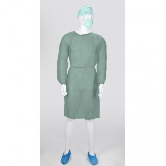 ΙΑΤΡΙΚΗ ΡΟΜΠΑ NON WOVEN ΣΚΟΥΡΟ ΠΡΑΣΙΝΟ (10τεμ)