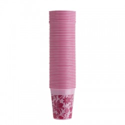 ΠΟΤΗΡΙΑ FLORAL ΡΟΖ 200ml (100τεμ)